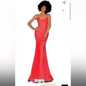 Clarisse Striking Coral Prom Gown